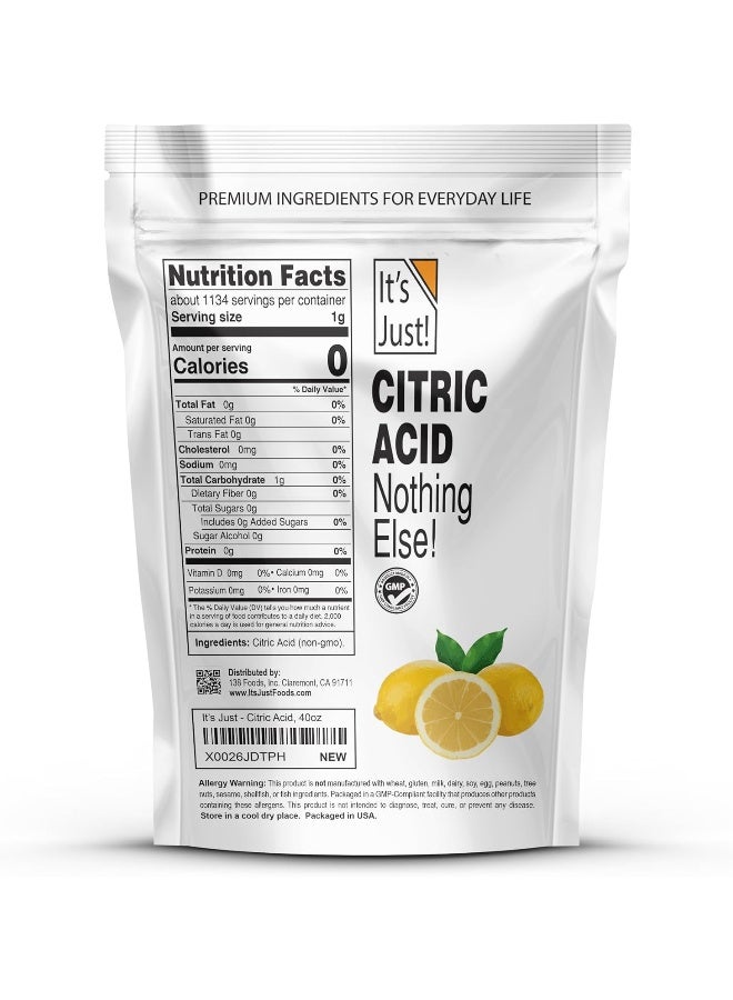 It's Just! Citric Acid - Food Grade Non-GMO - Image 2